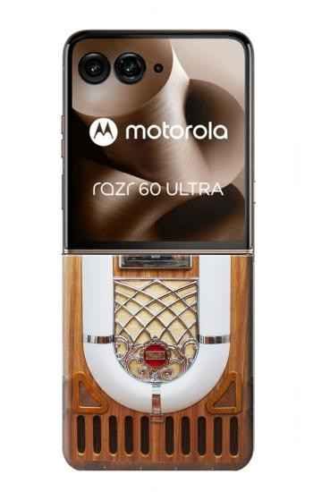 S2853 ジュークボックス - 自動レトロな音楽再生デバイス  Jukebox Music Playing Device Motorola Razr 70 Ultra, 60 Ultra, 50 Ultra, Ultra 2026, Ultra 2025 バックケース、フリップケース・カバー