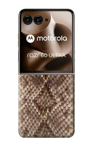 S2875 ラトルスネークスキン グラフィックプリント Rattle Snake Skin Graphic Printed Motorola Razr 60 Ultra, Razr Ultra 2025 バックケース、フリップケース・カバー
