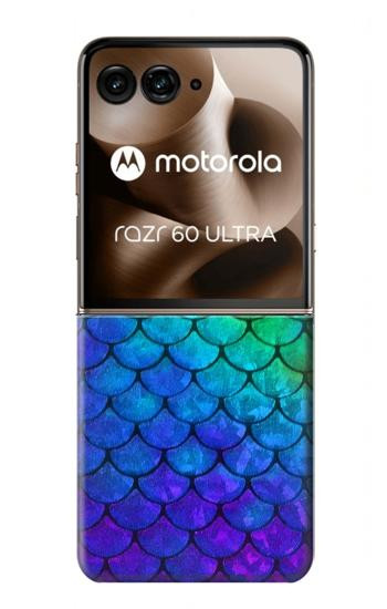 S2930 人魚のスケール Mermaid Fish Scale Motorola Razr 70 Ultra, 60 Ultra, 50 Ultra, Ultra 2026, Ultra 2025 バックケース、フリップケース・カバー
