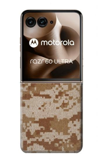 S2939 砂漠デジタル迷彩 Desert Digital Camo Camouflage Motorola Razr 70 Ultra, 60 Ultra, 50 Ultra, Ultra 2026, Ultra 2025 バックケース、フリップケース・カバー