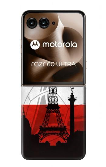S2980 フランスサッカー France Football Soccer Flag Motorola Razr 60 Ultra, Razr Ultra 2025 バックケース、フリップケース・カバー