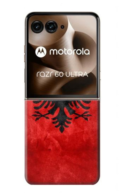 S2982 アルバニアサッカー Albania Football Soccer Red Flag Motorola Razr 60 Ultra, Razr Ultra 2025 バックケース、フリップケース・カバー