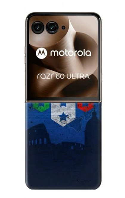 S2983 イタリアサッカー Italy Football Soccer Flag Motorola Razr 60 Ultra, Razr Ultra 2025 バックケース、フリップケース・カバー