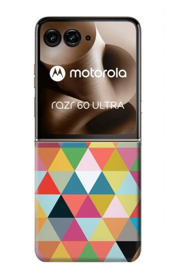 S3049 三角形の鮮やかな色 Triangles Vibrant Colors Motorola Razr 70 Ultra, 60 Ultra, 50 Ultra, Ultra 2026, Ultra 2025 バックケース、フリップケース・カバー