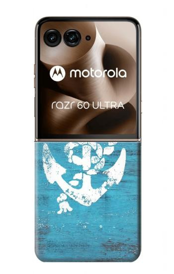 S3053 マリンアンカー Marine Anchor Blue Motorola Razr 60 Ultra, Razr Ultra 2025 バックケース、フリップケース・カバー