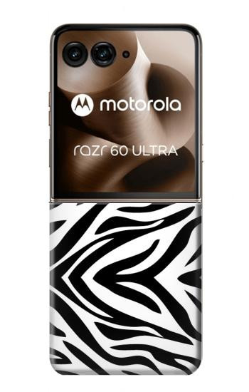 S3056 シマウマスキングラフィックプリント Zebra Skin Texture Graphic Printed Motorola Razr 60 Ultra, Razr Ultra 2025 バックケース、フリップケース・カバー