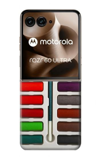 S3243 水彩絵の具セット Watercolor Paint Set Motorola Razr 70 Ultra, 60 Ultra, 50 Ultra, Ultra 2026, Ultra 2025 バックケース、フリップケース・カバー