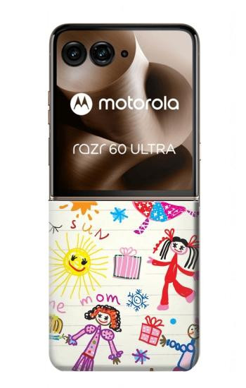 S3280 キッズ・ドローイング Kids Drawing Motorola Razr 70 Ultra, 60 Ultra, 50 Ultra, Ultra 2026, Ultra 2025 バックケース、フリップケース・カバー