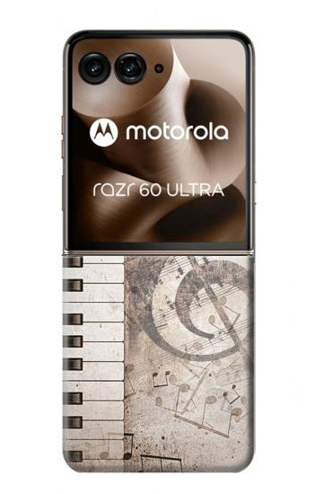 S3390 音符 Music Note Motorola Razr 70 Ultra, 60 Ultra, 50 Ultra, Ultra 2026, Ultra 2025 バックケース、フリップケース・カバー
