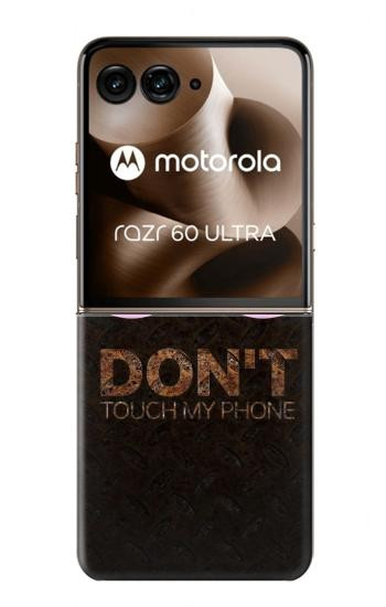 S3412 私の携帯に触るな Do Not Touch My Phone Motorola Razr 60 Ultra, Razr Ultra 2025 バックケース、フリップケース・カバー
