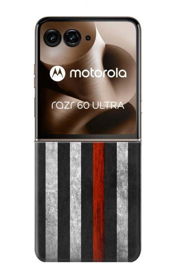 S3472 消防士細い赤線旗 Firefighter Thin Red Line Flag Motorola Razr 70 Ultra, 60 Ultra, 50 Ultra, Ultra 2026, Ultra 2025 バックケース、フリップケース・カバー