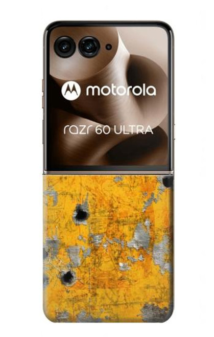 S3528 弾 黄色の金属 Bullet Rusting Yellow Metal Motorola Razr 60 Ultra, Razr Ultra 2025 バックケース、フリップケース・カバー