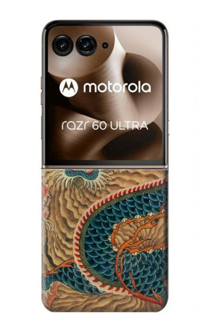 S3541 ドラゴンクラウドペインティング Dragon Cloud Painting Motorola Razr 60 Ultra, Razr Ultra 2025 バックケース、フリップケース・カバー