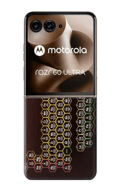 S3544 ネオンハニカム周期表 Neon Honeycomb Periodic Table Motorola Razr 60 Ultra, Razr Ultra 2025 バックケース、フリップケース・カバー