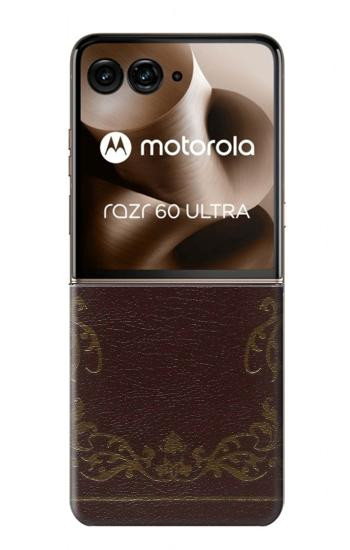 S3553 ヴィンテージブックカバー Vintage Book Cover Motorola Razr 60 Ultra, Razr Ultra 2025 バックケース、フリップケース・カバー