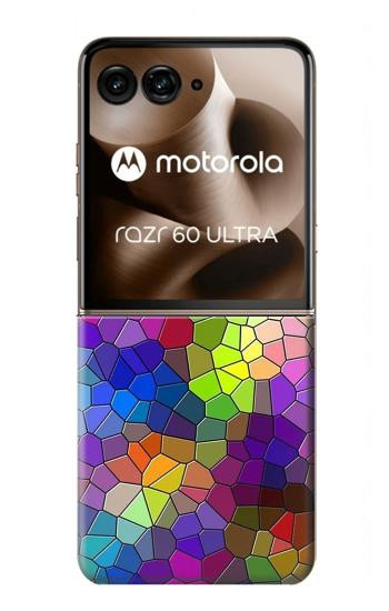 S3677 カラフルなレンガのモザイク Colorful Brick Mosaics Motorola Razr 70 Ultra, 60 Ultra, 50 Ultra, Ultra 2026, Ultra 2025 バックケース、フリップケース・カバー
