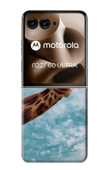 S3680 かわいいスマイルキリン Cute Smile Giraffe Motorola Razr 70 Ultra, 60 Ultra, 50 Ultra, Ultra 2026, Ultra 2025 バックケース、フリップケース・カバー