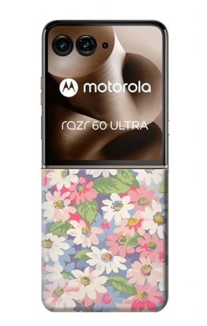 S3688 花の花のアートパターン Floral Flower Art Pattern Motorola Razr 60 Ultra, Razr Ultra 2025 バックケース、フリップケース・カバー