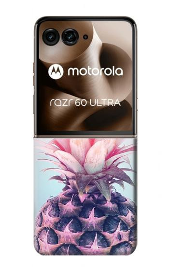 S3711 ピンクパイナップル Pink Pineapple Motorola Razr 70 Ultra, 60 Ultra, 50 Ultra, Ultra 2026, Ultra 2025 バックケース、フリップケース・カバー