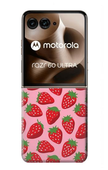 S3719 いちご柄 Strawberry Pattern Motorola Razr 70 Ultra, 60 Ultra, 50 Ultra, Ultra 2026, Ultra 2025 バックケース、フリップケース・カバー