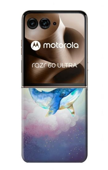 S3802 夢のクジラ パステルファンタジー Dream Whale Pastel Fantasy Motorola Razr 70 Ultra, 60 Ultra, 50 Ultra, Ultra 2026, Ultra 2025 バックケース、フリップケース・カバー
