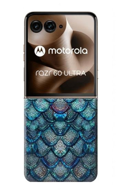 S3809 人魚の鱗 Mermaid Fish Scale Motorola Razr 60 Ultra, Razr Ultra 2025 バックケース、フリップケース・カバー