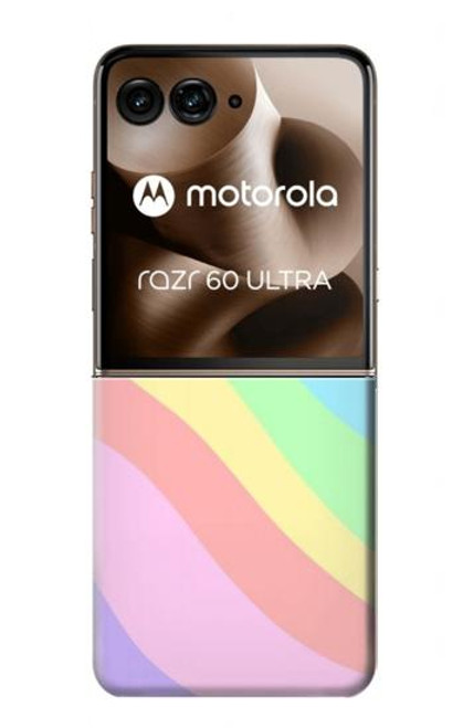 S3810 パステルユニコーンサマー波 Pastel Unicorn Summer Wave Motorola Razr 60 Ultra, Razr Ultra 2025 バックケース、フリップケース・カバー