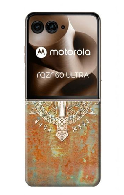 S3827 オーディン北欧バイキングシンボルのグングニル槍 Gungnir Spear of Odin Norse Viking Symbol Motorola Razr 60 Ultra, Razr Ultra 2025 バックケース、フリップケース・カバー