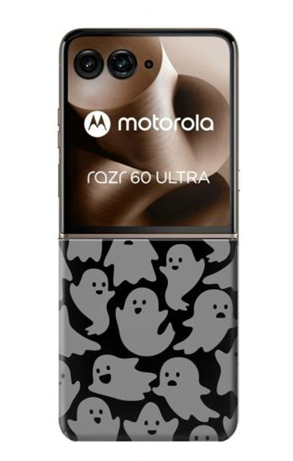 S3835 かわいいゴーストパターン Cute Ghost Pattern Motorola Razr 60 Ultra, Razr Ultra 2025 バックケース、フリップケース・カバー