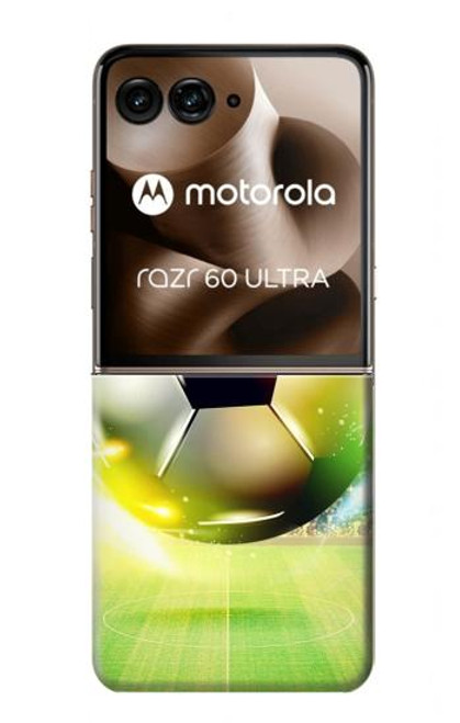 S3844 輝くサッカー サッカーボール Glowing Football Soccer Ball Motorola Razr 60 Ultra, Razr Ultra 2025 バックケース、フリップケース・カバー