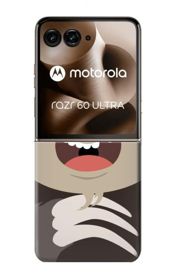 S3855 ナマケモノの顔の漫画 Sloth Face Cartoon Motorola Razr 70 Ultra, 60 Ultra, 50 Ultra, Ultra 2026, Ultra 2025 バックケース、フリップケース・カバー