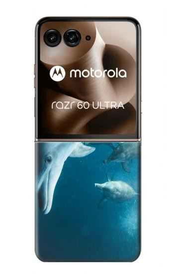 S3878 イルカ Dolphin Motorola Razr 70 Ultra, 60 Ultra, 50 Ultra, Ultra 2026, Ultra 2025 バックケース、フリップケース・カバー
