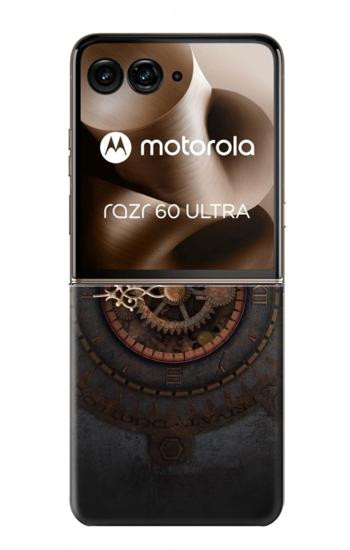 S3908 ヴィンテージ時計 Vintage Clock Motorola Razr 70 Ultra, 60 Ultra, 50 Ultra, Ultra 2026, Ultra 2025 バックケース、フリップケース・カバー