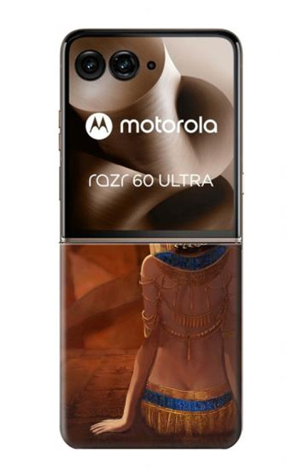S3919 エジプトの女王クレオパトラ・アヌビス Egyptian Queen Cleopatra Anubis Motorola Razr 60 Ultra, Razr Ultra 2025 バックケース、フリップケース・カバー