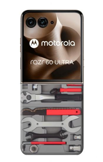 S3921 自転車修理ツール グラフィック ペイント Bike Repair Tool Graphic Paint Motorola Razr 70 Ultra, 60 Ultra, 50 Ultra, Ultra 2026, Ultra 2025 バックケース、フリップケース・カバー