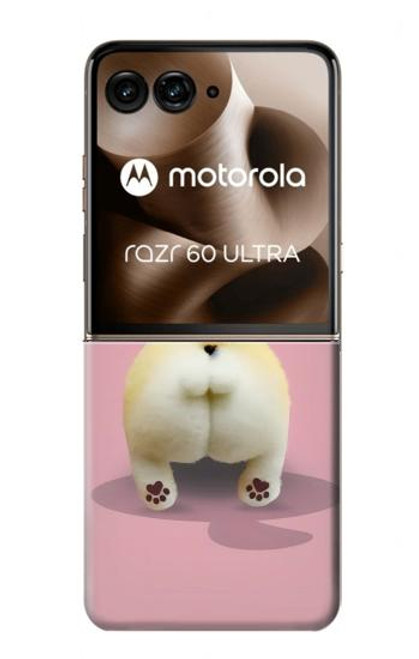 S3923 猫のお尻の虹のしっぽ Cat Bottom Rainbow Tail Motorola Razr 60 Ultra, Razr Ultra 2025 バックケース、フリップケース・カバー