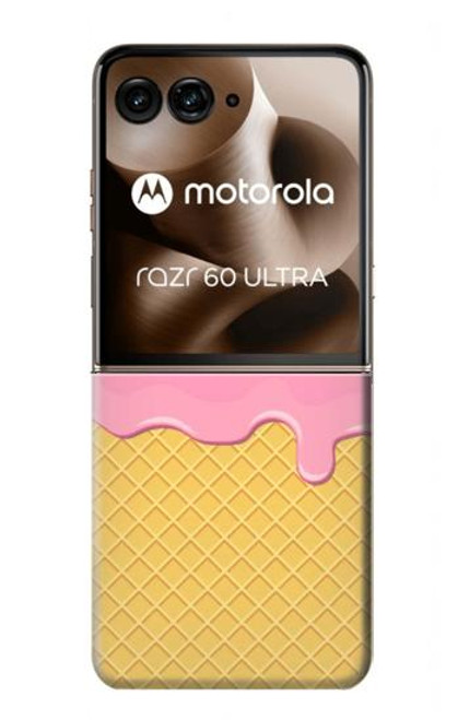 S3939 アイスクリーム キュートな笑顔 Ice Cream Cute Smile Motorola Razr 60 Ultra, Razr Ultra 2025 バックケース、フリップケース・カバー