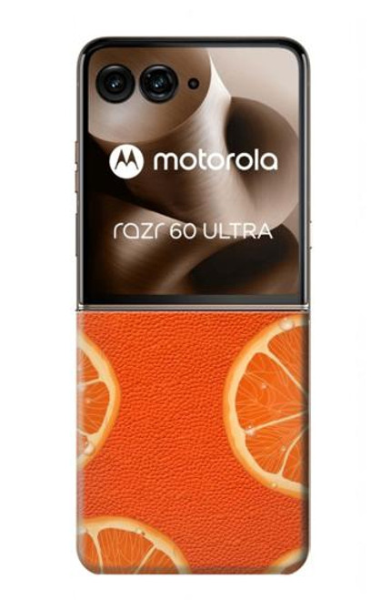 S3946 オレンジのシームレスなパターン Seamless Orange Pattern Motorola Razr 60 Ultra, Razr Ultra 2025 バックケース、フリップケース・カバー