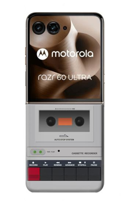 S3953 ビンテージ カセット プレーヤーのグラフィック Vintage Cassette Player Graphic Motorola Razr 60 Ultra, Razr Ultra 2025 バックケース、フリップケース・カバー