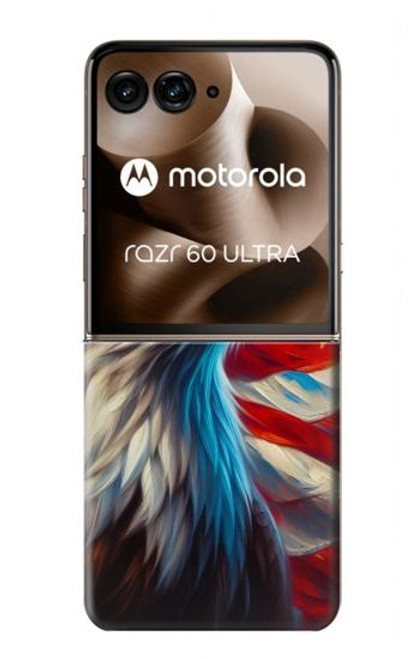 S3967 ハクトウワシのアメリカ国旗 Bald Eagle American Flag Motorola Razr 60 Ultra, Razr Ultra 2025 バックケース、フリップケース・カバー