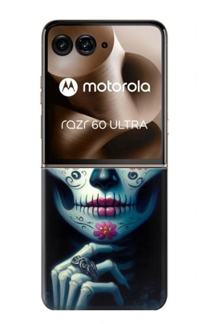 S3990 少女の頭蓋骨 スチームパンク ゴシック Girl Skull Steam Punk Gothic Motorola Razr 60 Ultra, Razr Ultra 2025 バックケース、フリップケース・カバー