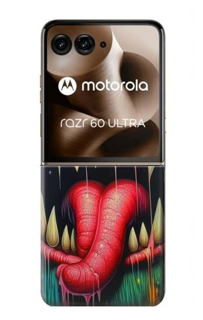 S4000 モンスターのグラフィティ ウォールアート Monster Graffiti Wall Art Motorola Razr 60 Ultra, Razr Ultra 2025 バックケース、フリップケース・カバー