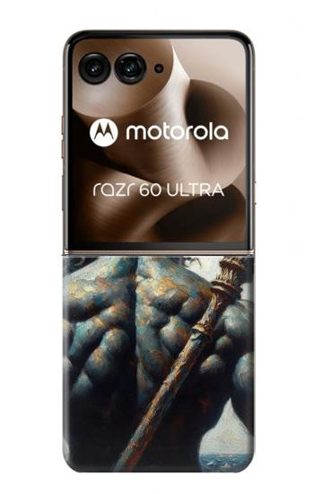 S4010 海の神 ポセイドン トライデント Poseidon Trident God of The Sea Motorola Razr 70 Ultra, 60 Ultra, 50 Ultra, Ultra 2026, Ultra 2025 バックケース、フリップケース・カバー