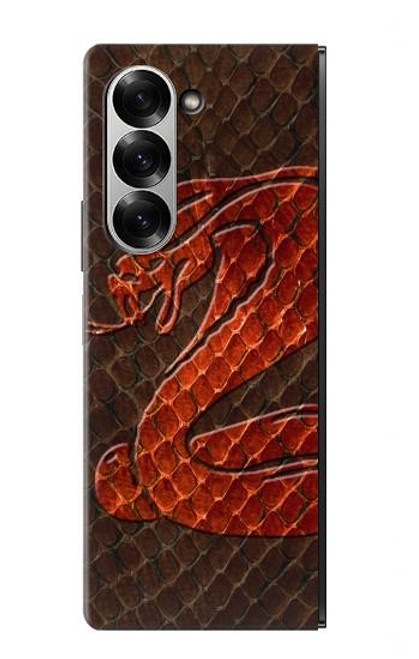 S0663 コブラ 蛇の皮膚 Cobra Snake Skin Samsung Galaxy Z Fold 7 バックケース、フリップケース・カバー