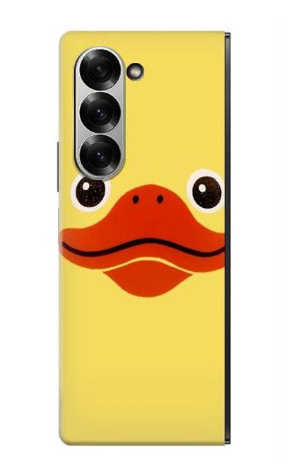 S1922 アヒルの顔 Duck Face Samsung Galaxy Z Fold 7 バックケース、フリップケース・カバー