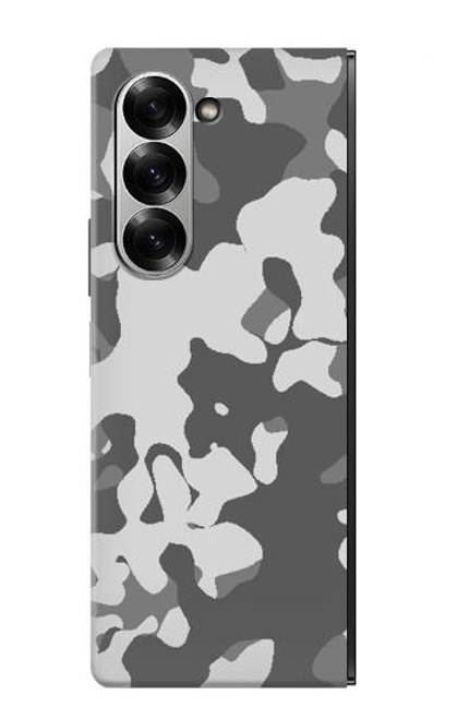 S2186 グレー迷彩グラフィックプリント Gray Camo Camouflage Graphic Printed Samsung Galaxy Z Fold 7 バックケース、フリップケース・カバー
