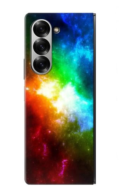 S2312 カラフル 虹 宇宙 銀河 Colorful Rainbow Space Galaxy Samsung Galaxy Z Fold 7 バックケース、フリップケース・カバー