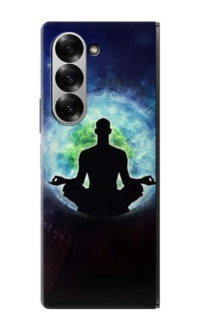 S2527 ヨガ自然宇宙 Yoga Nature Universe Samsung Galaxy Z Fold 7 バックケース、フリップケース・カバー