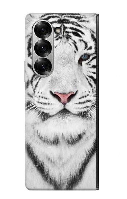 S2553 ホワイトタイガー White Tiger Samsung Galaxy Z Fold 7 バックケース、フリップケース・カバー