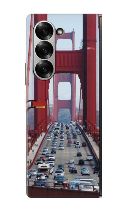 S2637 ゴールデンゲートブリッジ Golden Gate Bridge Samsung Galaxy Z Fold 7 バックケース、フリップケース・カバー